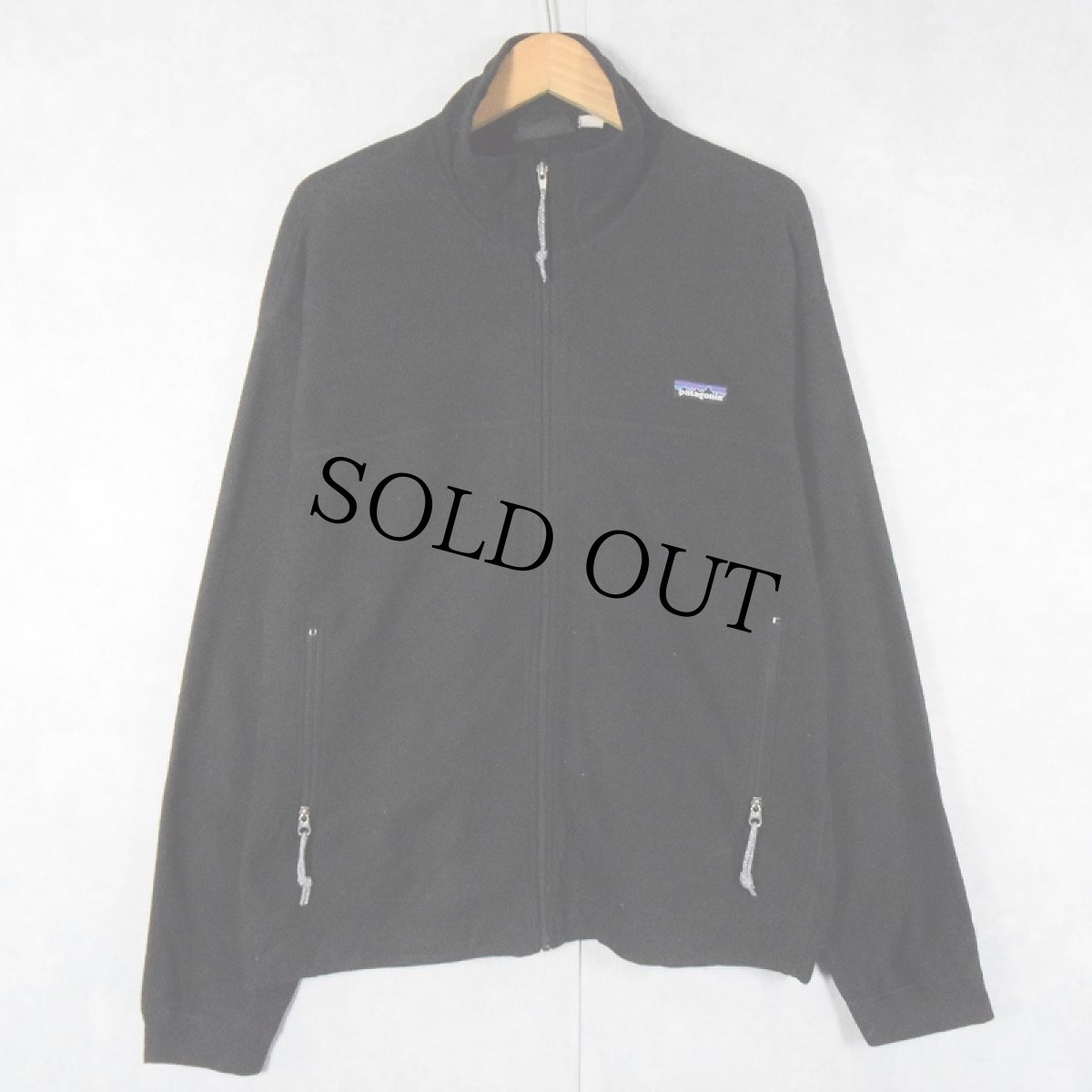 画像1: 90's Patagonia USA製 フリースジャケット BLACK L (1)