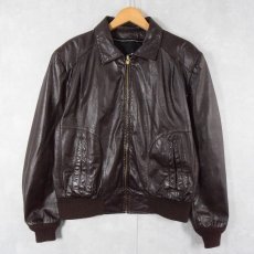 画像1: Leathercraft Process レザージャケット BROWN (1)