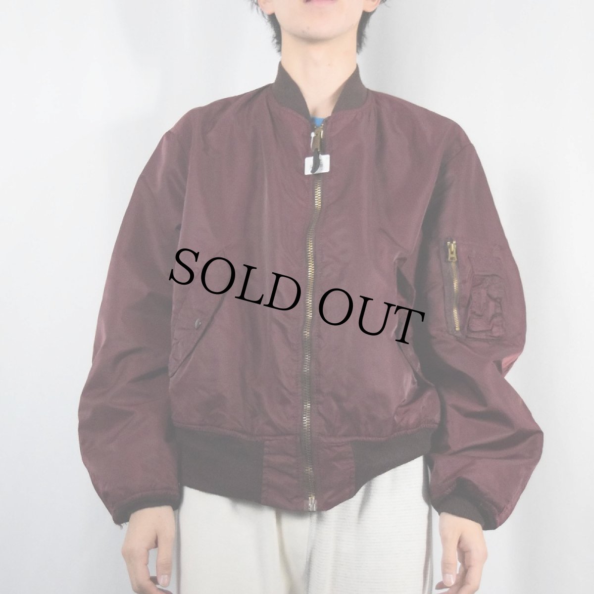 画像3: 民間品 90's ALPHA INDUSTRIES,INC. MA-1 フライトジャケット XLARGE (3)