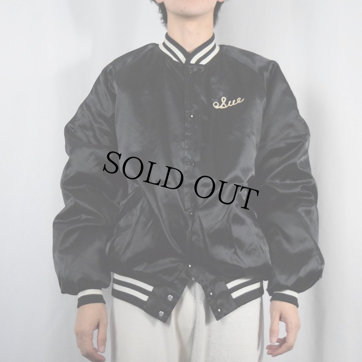 画像2: King Louie USA製 "V.F.W. POST 2184" スタジャン BLACK 2XL (2)