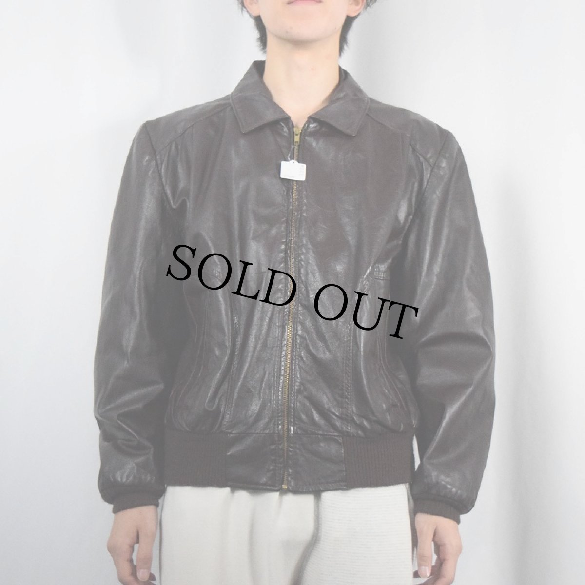 画像2: Leathercraft Process レザージャケット BROWN (2)