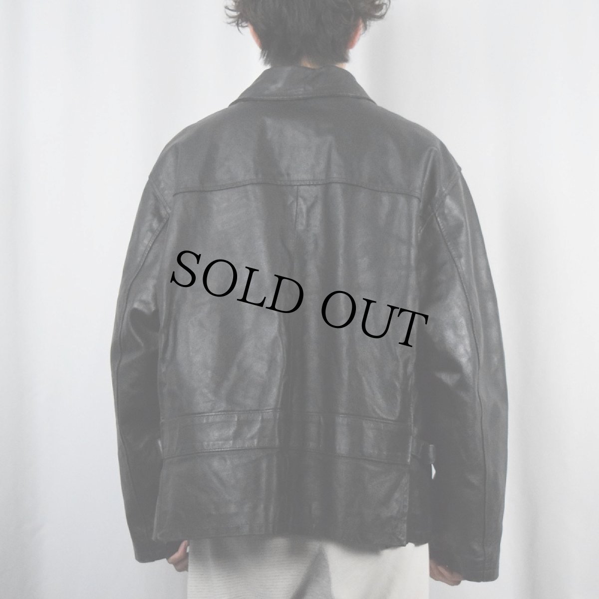 画像3: VERA PELLE レザージャケット BLACK SIZE36 (3)