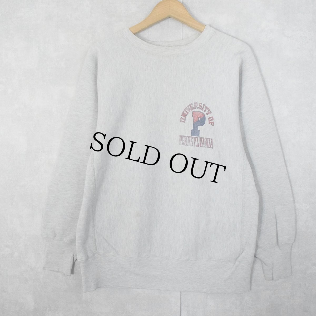 画像2: 90's Champion REVERSE WEAVE USA製 "PENNSYLVANIA" バックプリントスウェット L (2)