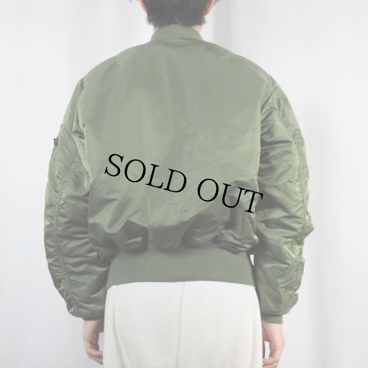 画像4: 民間品 ALPHA INDUSTRIES,INC. MA-1 フライトジャケット MEDIUM (4)