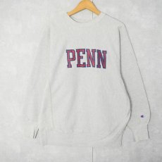 画像1: 90's Champion REVERSE WEAVE USA製 "PENNSYLVANIA" プリントスウェット XL (1)