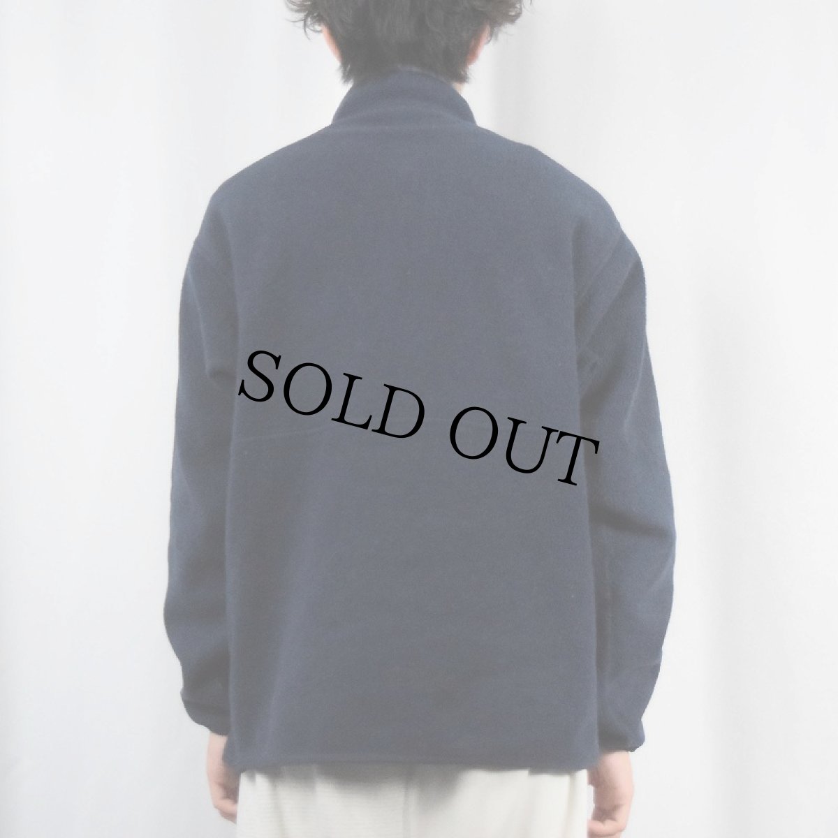 画像3: 2000's Patagonia ハーフジップ フリースプルオーバージャケット NAVY L (3)