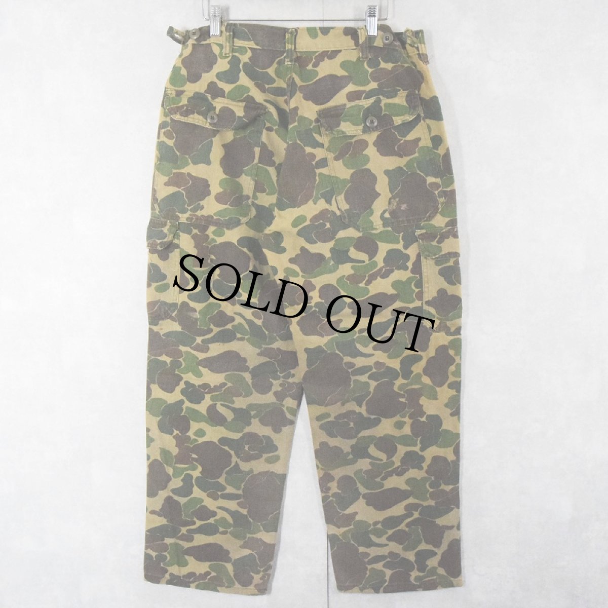 画像2: 70's ダックハンターカモ柄 カーゴパンツ (2)