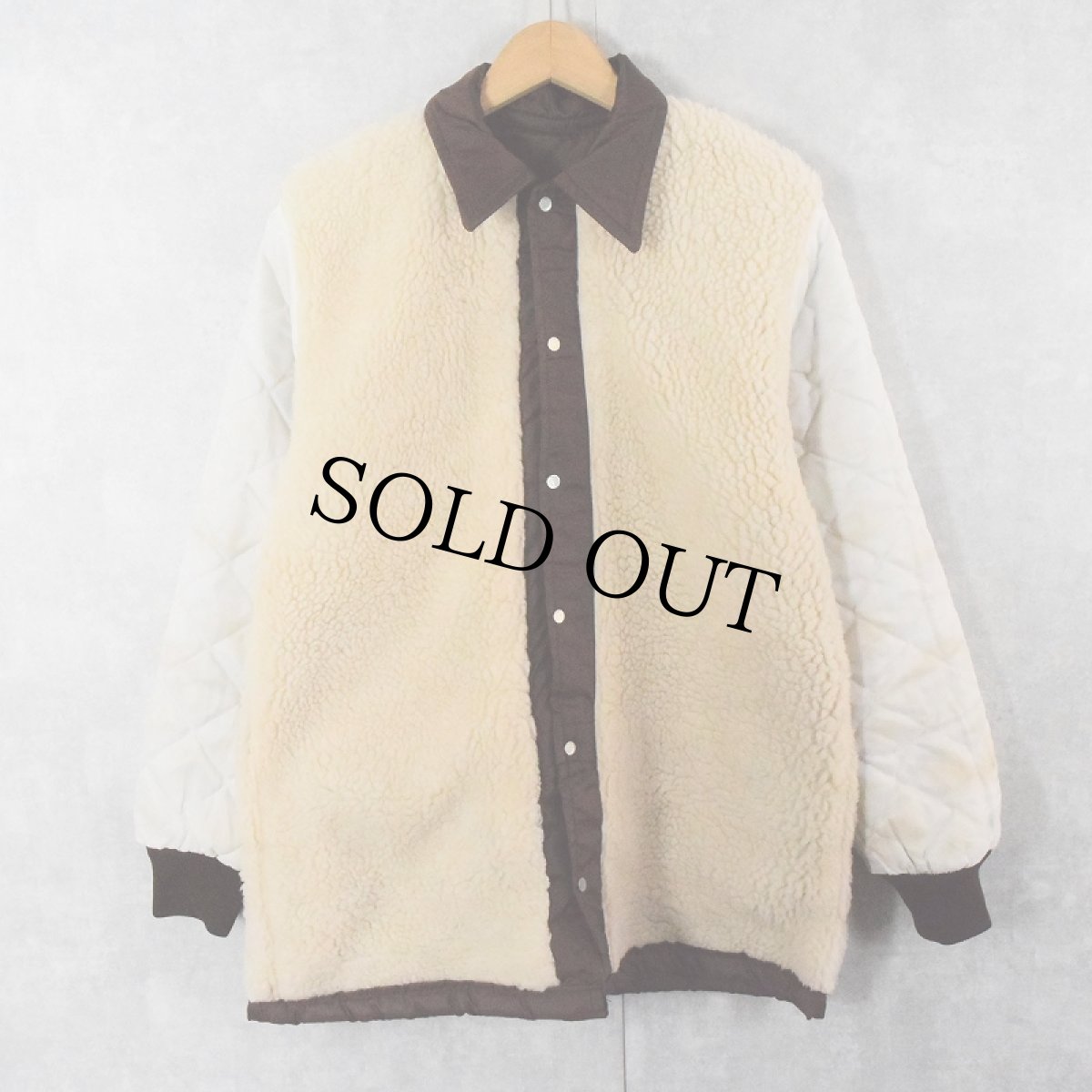 画像3: 70〜80's Gem Sportswear "THE ANNEX PHANTOM LAKE" プリント 裏ボアナイロンジャケット M (3)