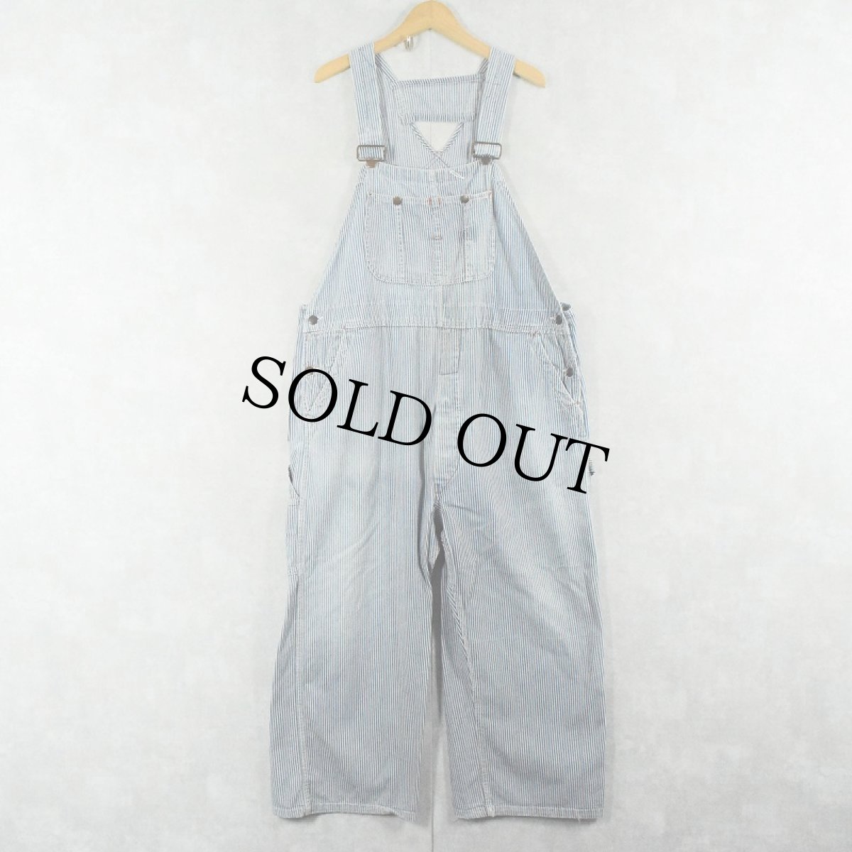 画像1: 【SALE】 60's BIGMAC ヒッコリー ストライプ オーバーオール (1)