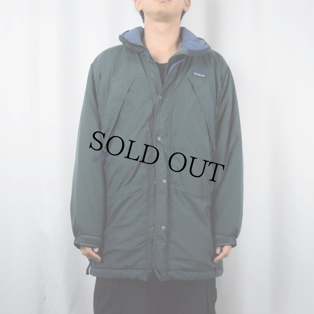 画像2: 90's Patagonia ガイドジャケット DARK GREEN S (2)