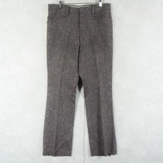 画像2: 70's Levi's "STA-PREST SLACKS" ネップ混 フレアスラックス W33 (2)