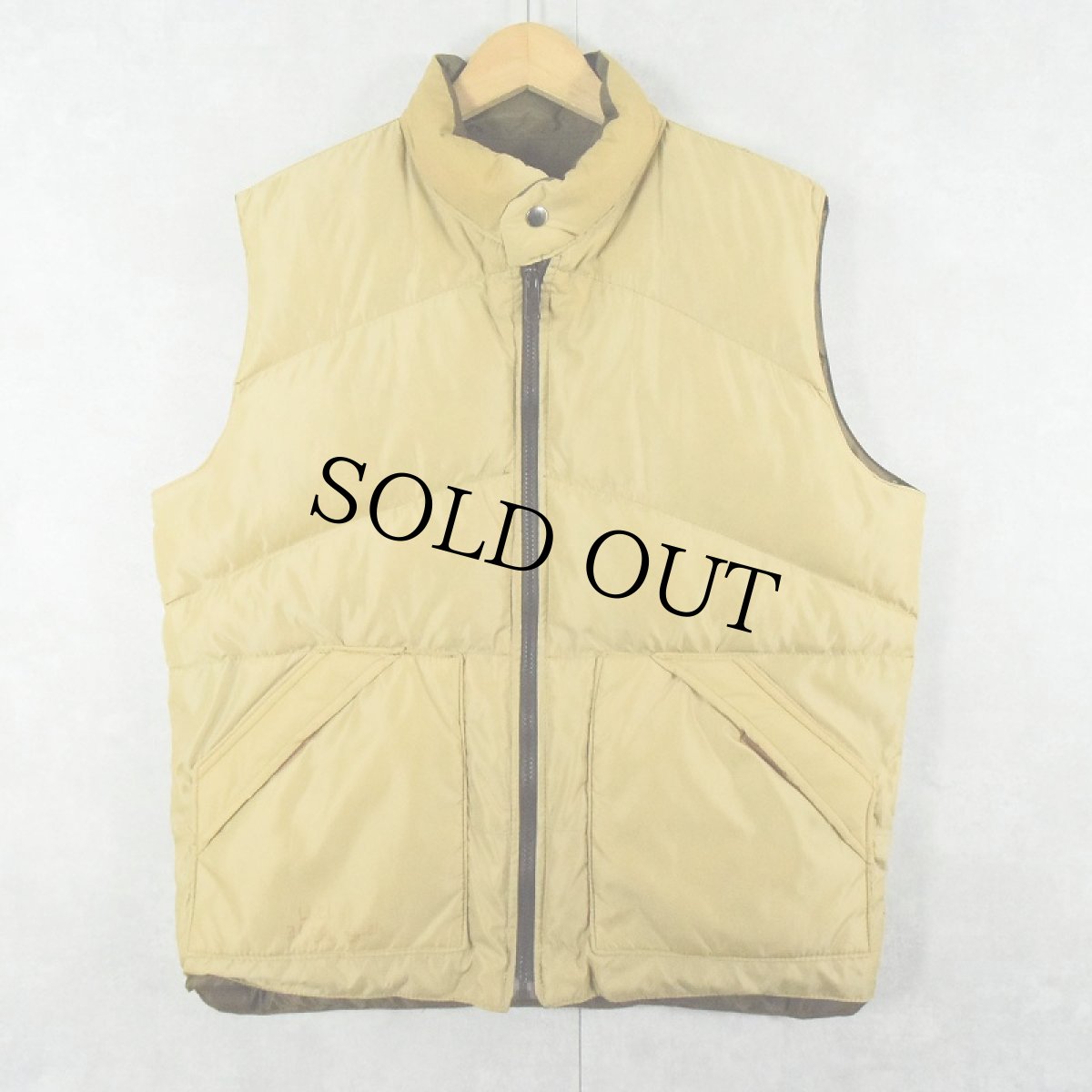 画像2: 70〜80's CAMEL リバーシブル ナイロンダウンベスト L (2)