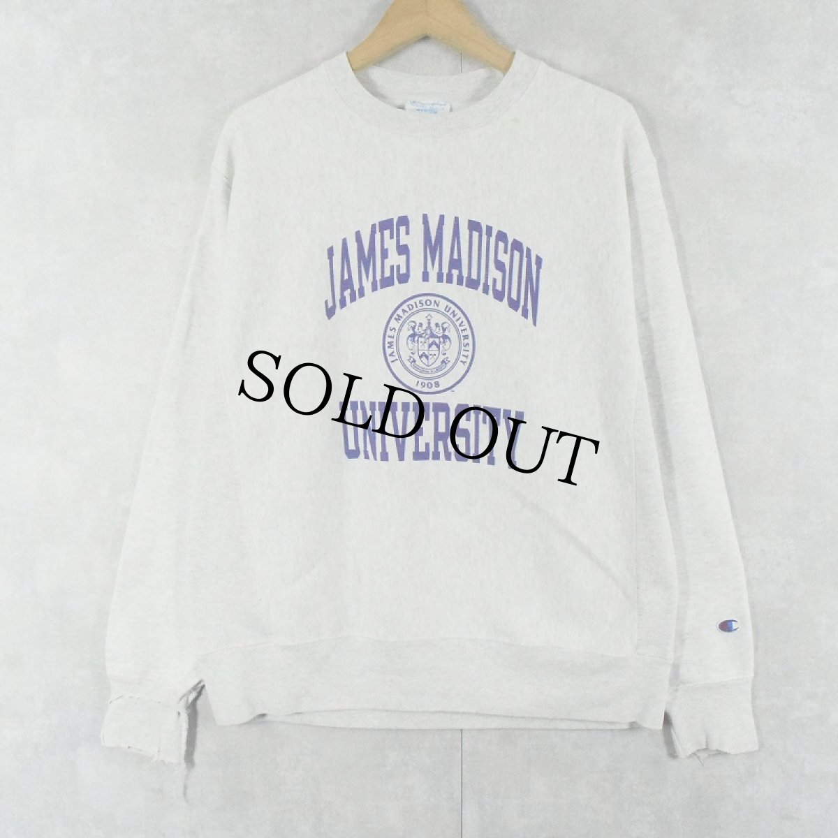 画像1: Champion REVERSE WEAVE "JAMES MADISON UNIVERSITY" プリントスウェット M (1)