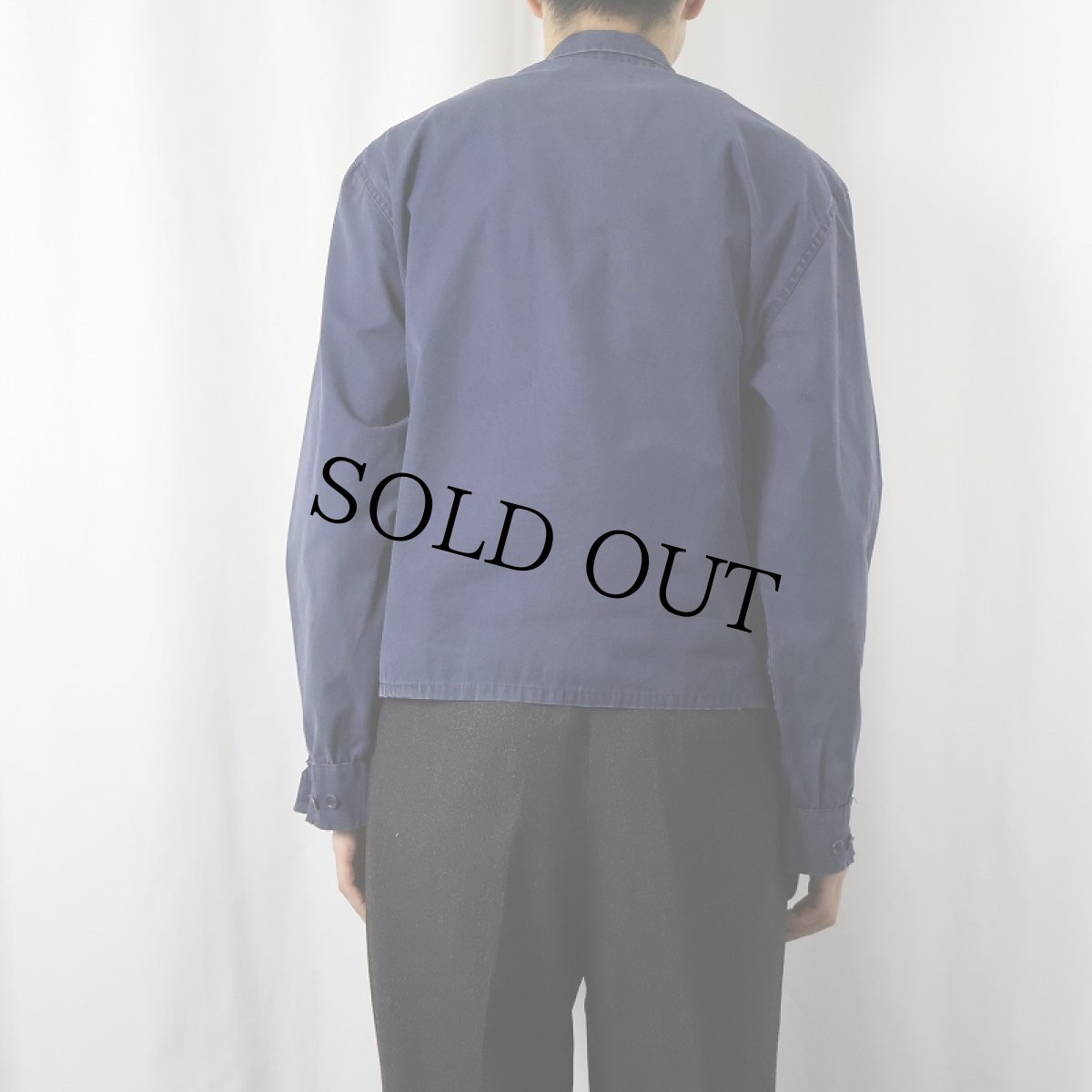 画像3: 60's Champion C中ランタグ "CWRU" コットンスイングトップ NAVY M (3)