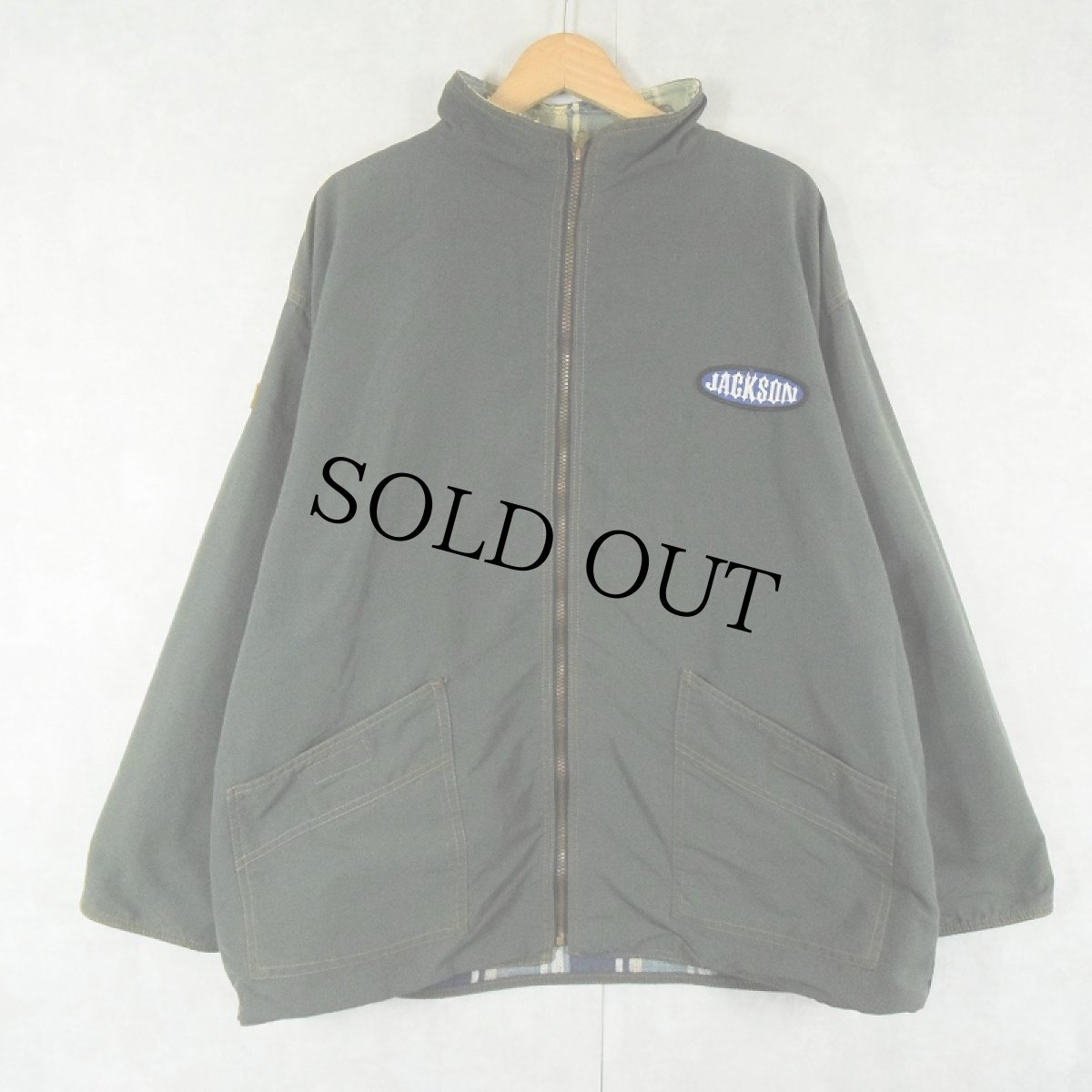 画像3: 〜90's JACKSON チェック柄ライナー ジップジャケット (3)