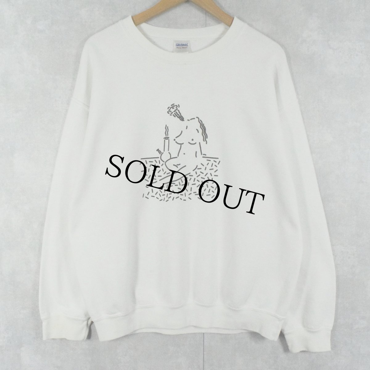 画像2: EDITORIAL MAGAZINE × bonjour records Art by Clay Hickson アートプリントスウェット L (2)