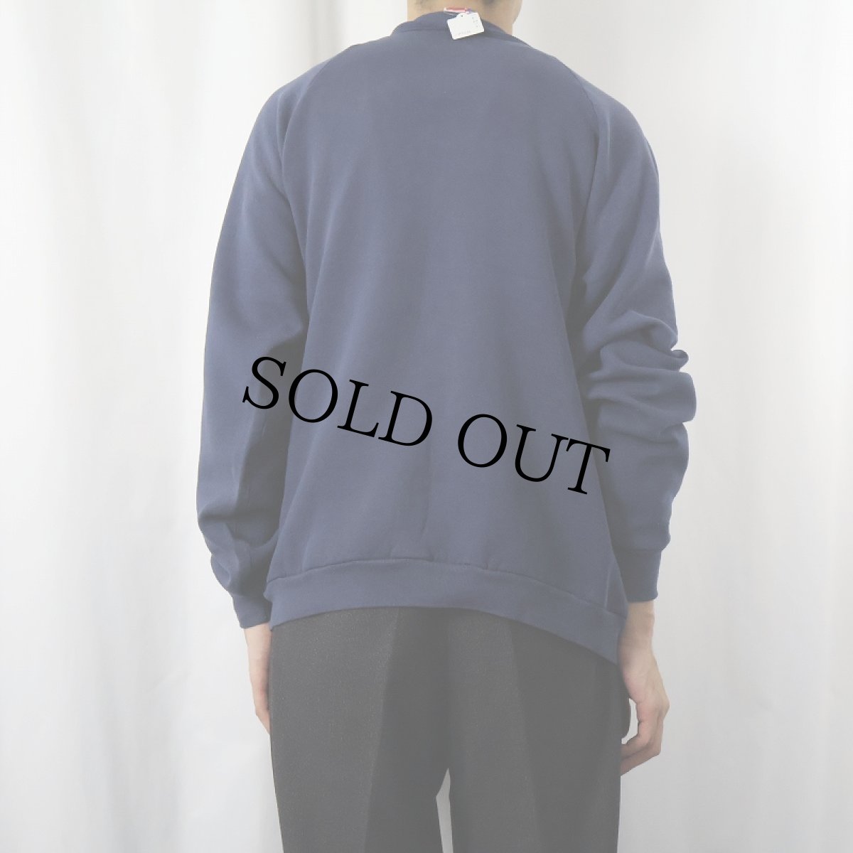 画像3: 90's USA製 "This Old House" プリントラグランスウェット NAVY XXL (3)