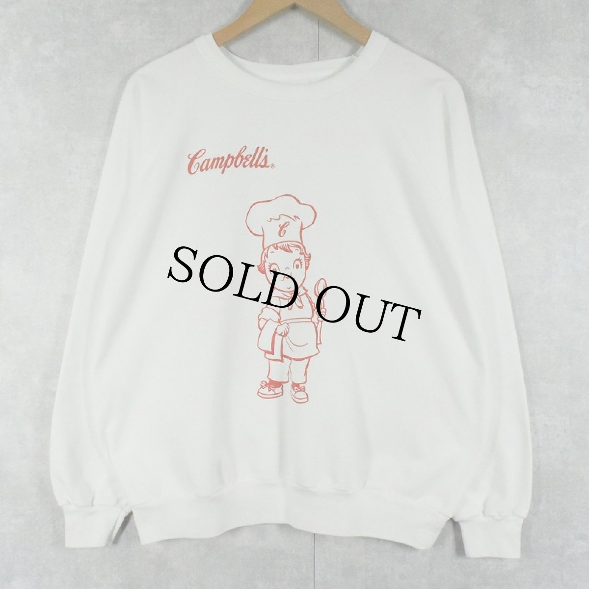 画像1: 80's〜 Campbell's Soup "M'm! M'm! GOOD!" プリントスウェット (1)