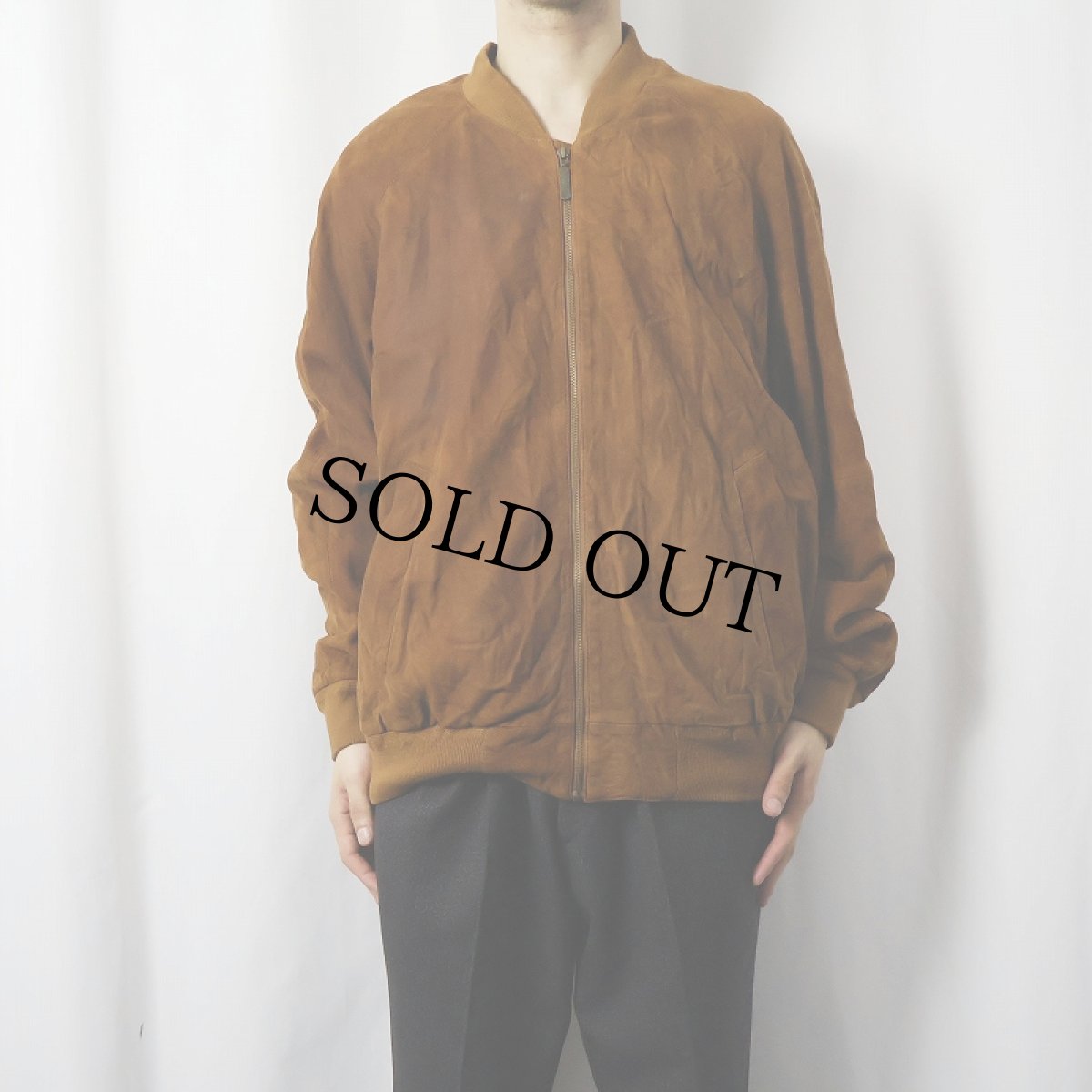 画像2: 90's Burberrys' ENGLAND製 スエードレザージャケット (2)