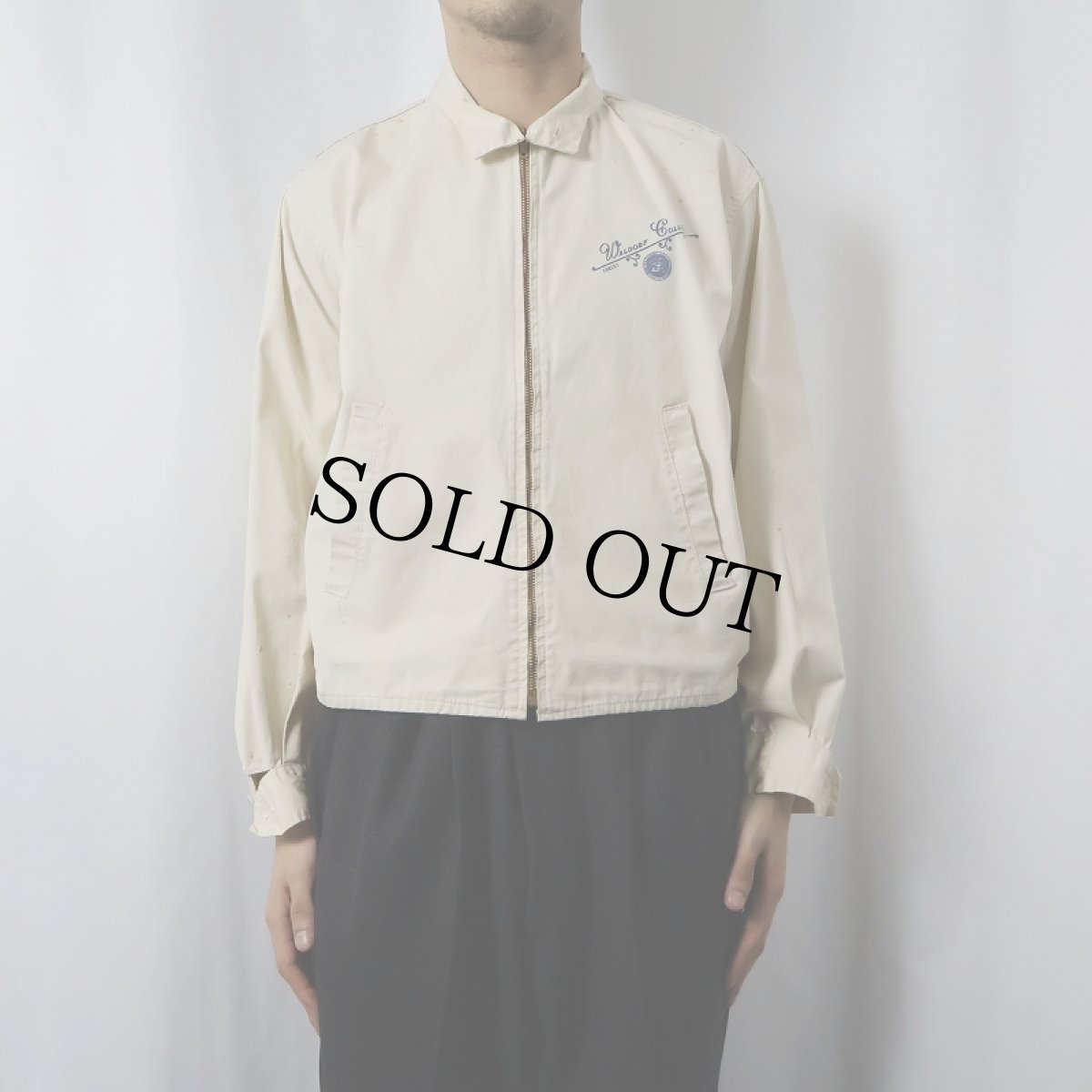 画像2: 60's Champion C中ランタグ "WALDORF COLLEGE" コットンスイングトップ M (2)