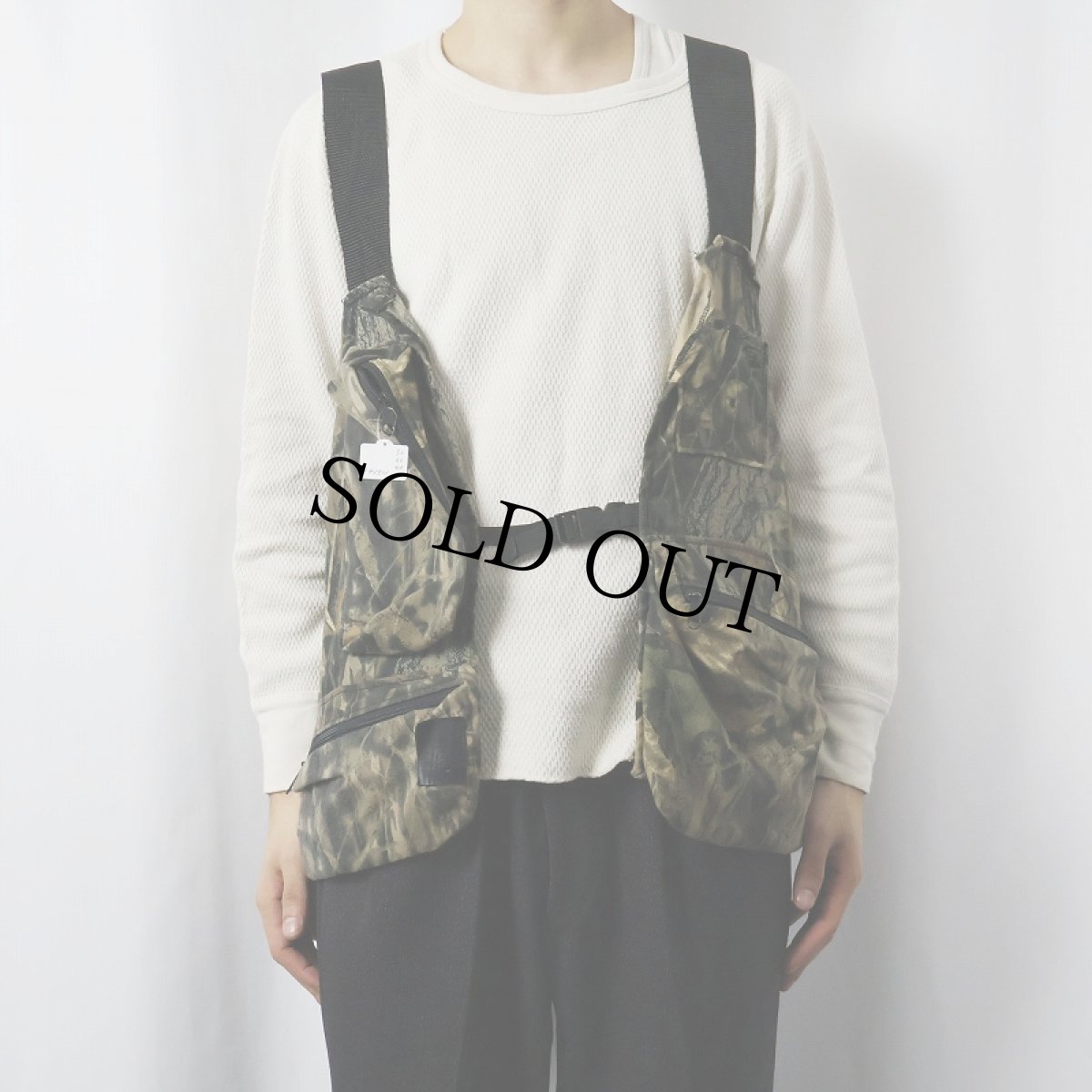 画像2: 80's〜 TARANTULAS USA製 リアルツリーカモ柄 ハンティングベスト XL (2)