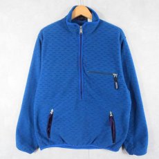 画像1: 90's Patagonia USA製 ハーフジップ フリースプルオーバージャケット L (1)
