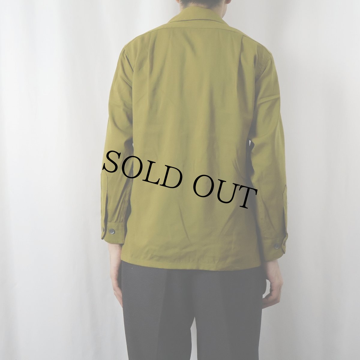 画像3: 60's PENDLETON オープンカラーウールシャツ S (3)