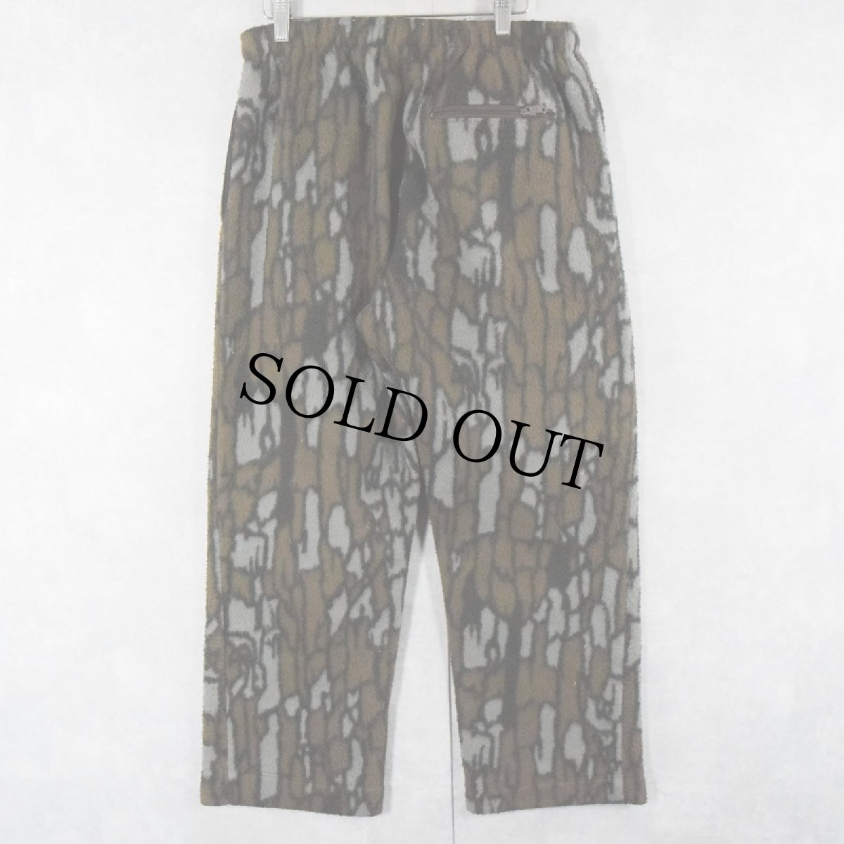 画像2: 80's Cabela's USA製 ツリーバークカモ柄 フリースイージーパンツ M (2)