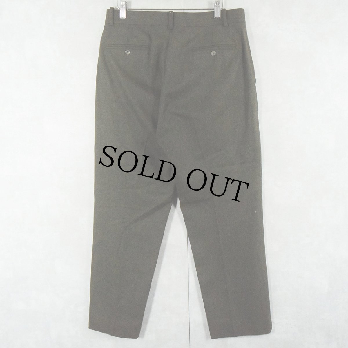 画像2: POLO Ralph Lauren ウール×ナイロン スラックス KHAKI W31 (2)