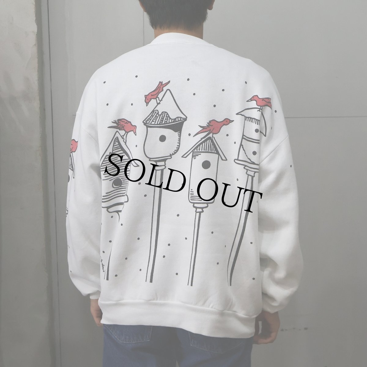 画像3: MICHIGAN RAG CO. Bird's nest プリントスウェット (3)