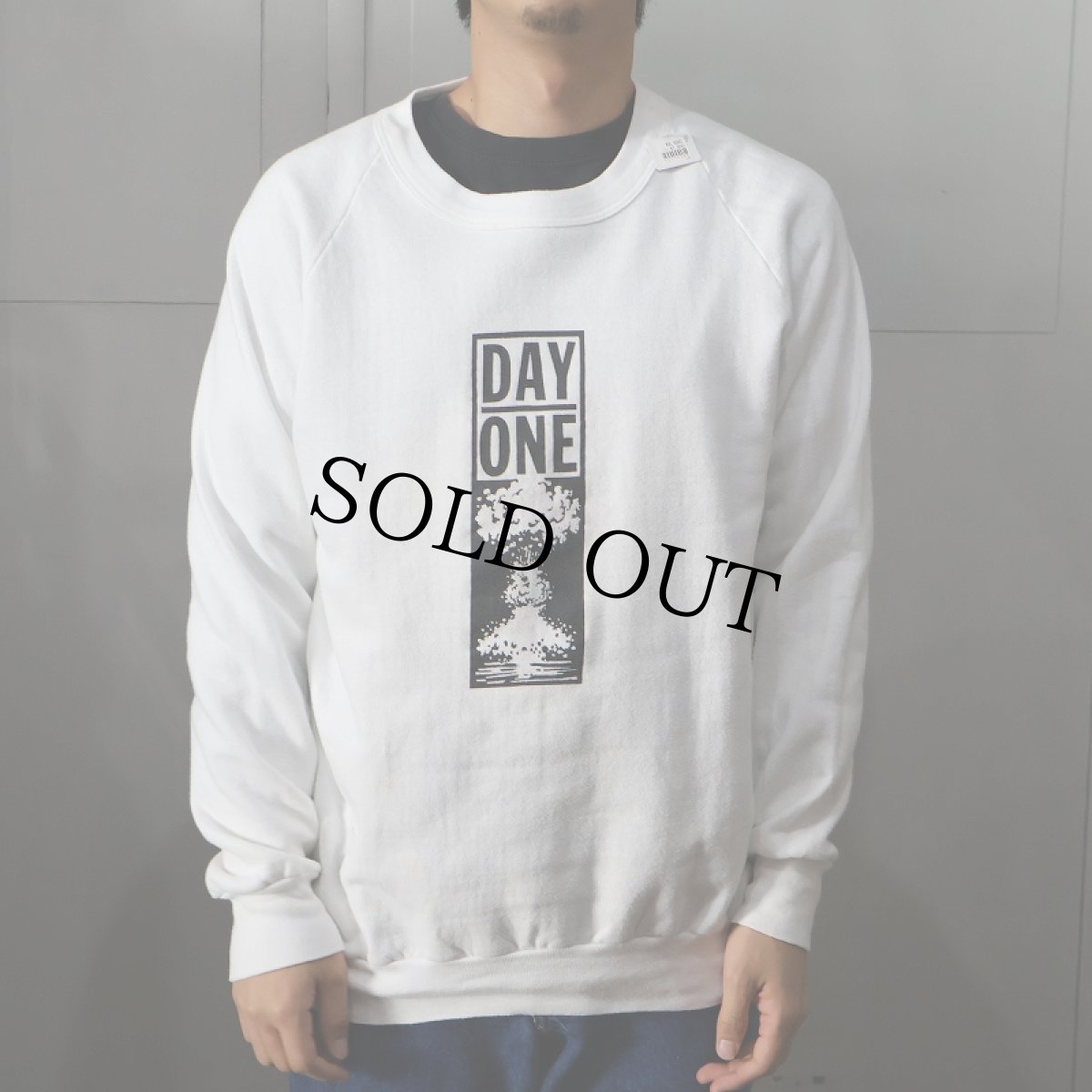 画像2: 80〜90's DAY ONE メッセージプリントスウェット (2)