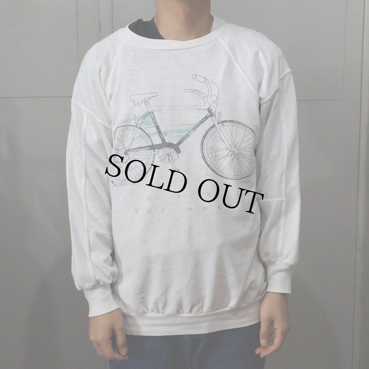 画像2: 80's SEA DOG "Cruisin' Key West" プリントスウェット M (2)