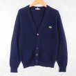 70s 80s 70年代 80年代 ラコステ フランス製 ロゴ刺繍 紺 ネイビー