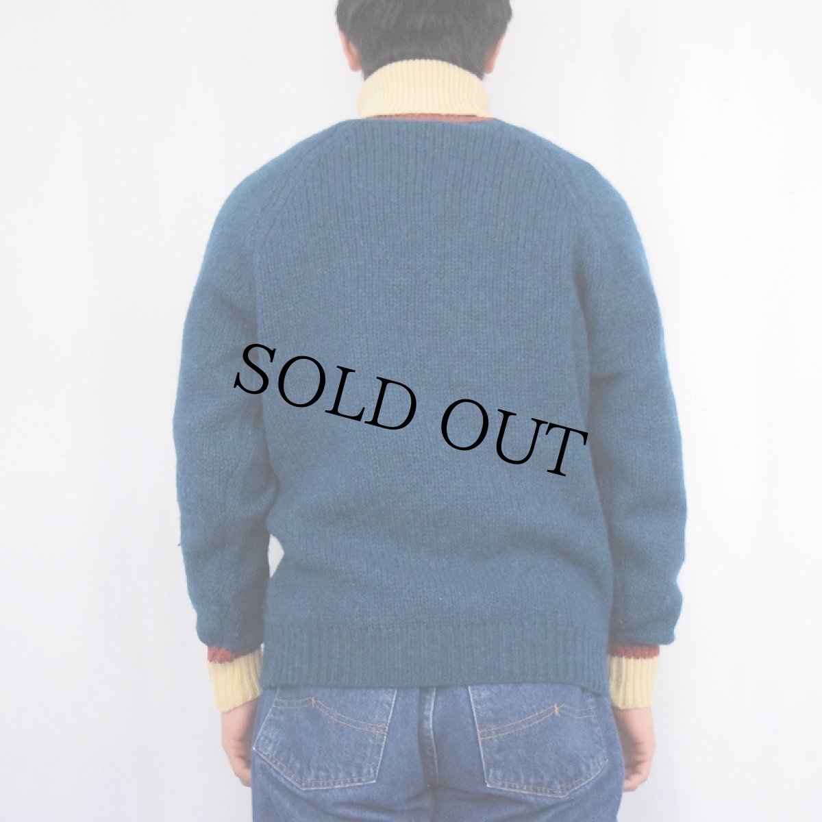 画像3: 60〜70's Sears Premiere タートルネック ウールニットセーター SIZE40 (3)