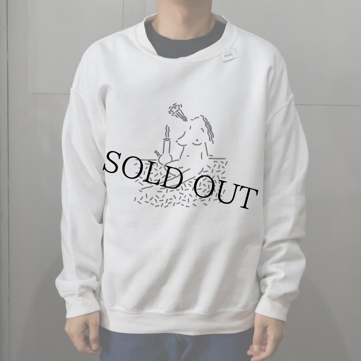 画像3: EDITORIAL MAGAZINE × bonjour records Art by Clay Hickson アートプリントスウェット L (3)