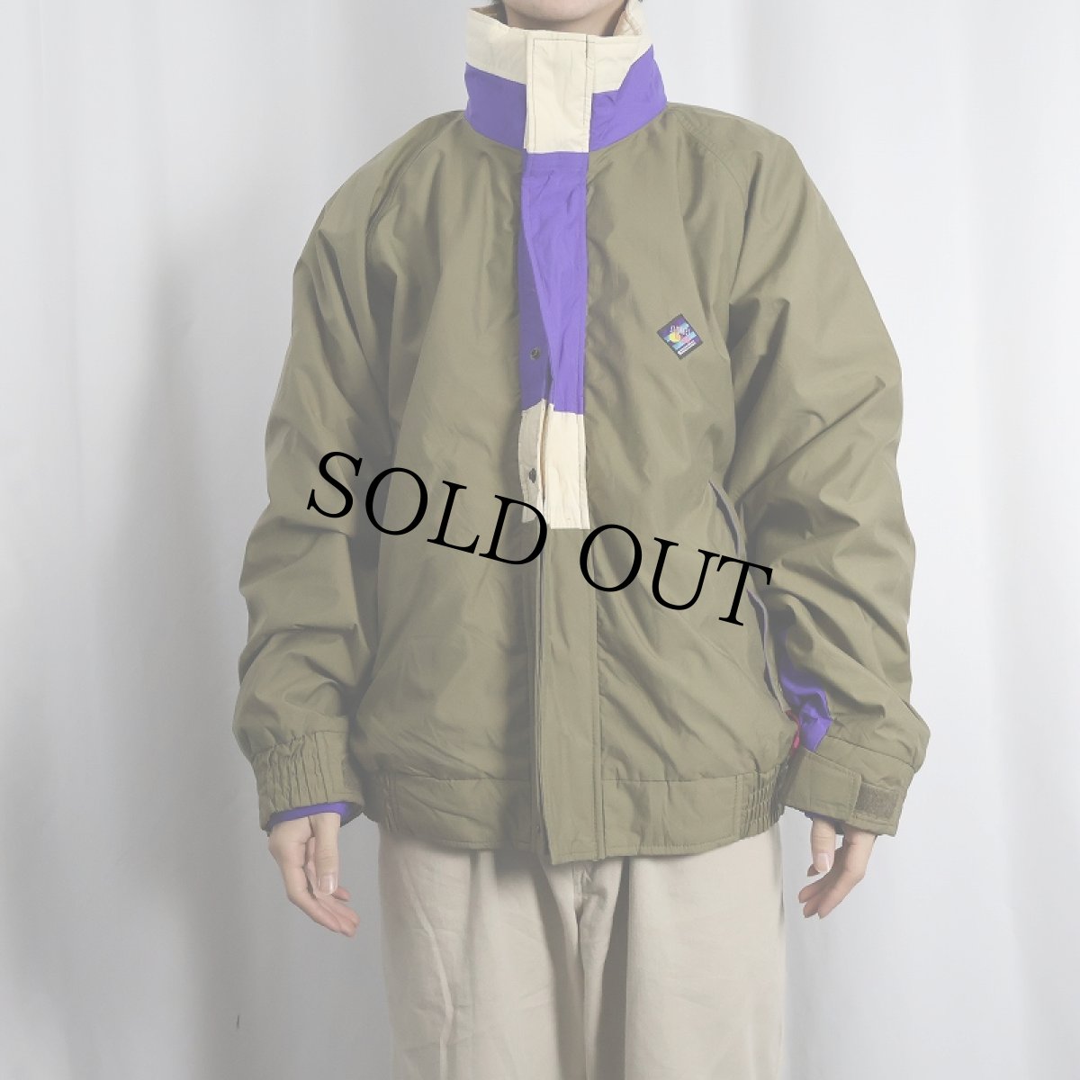 画像2: 80's Woolrich "SIGMET GEAR" フリースライナー付き ナイロンジャケット L (2)
