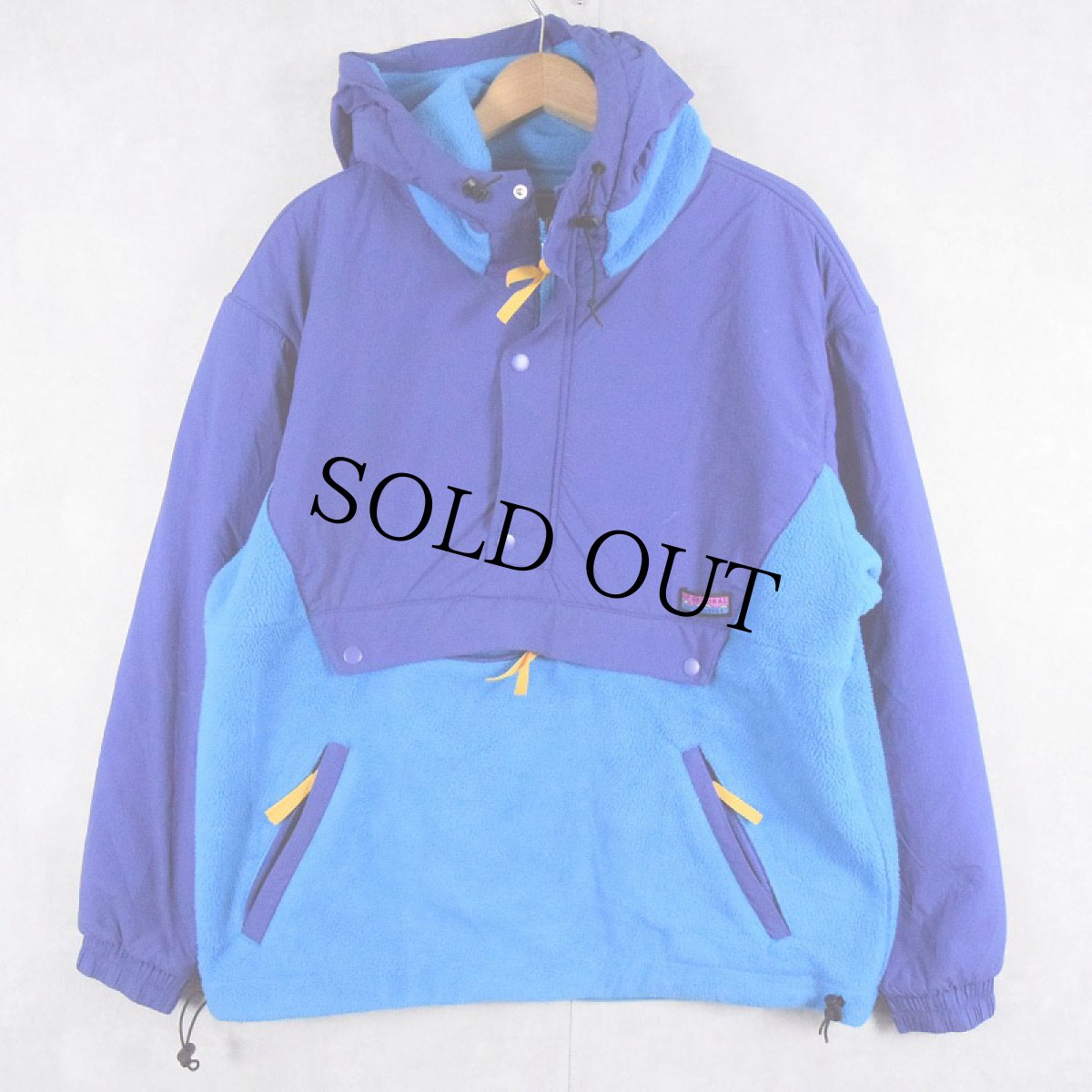 画像1: GAP "ARCTIC FLEECE" フリース切り替え ナイロンアノラックパーカー S (1)