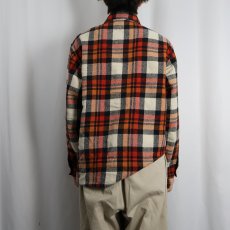 画像3: 70's Envoy チェック柄 CPOシャツジャケット L (3)