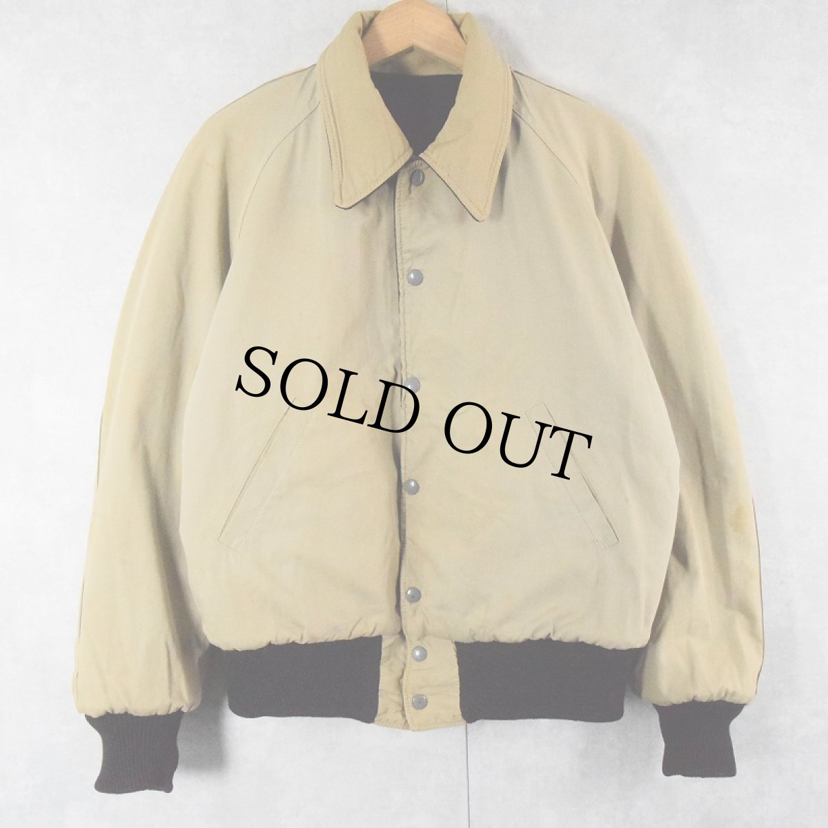 画像2: 60's〜 Bells サイドライン リバーシブル メルトンウールスタジャン SIZE42 (2)