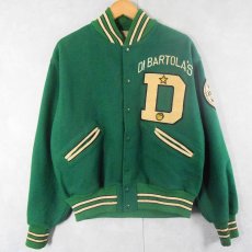 画像1: 60's Powers "DI BARTOLA'S" ワッペン付き メルトンウールスタジャン SIZE42 (1)