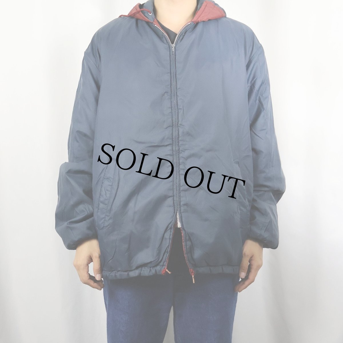 画像5: 70〜80's 中綿入り リバーシブル キルティングパーカー (5)