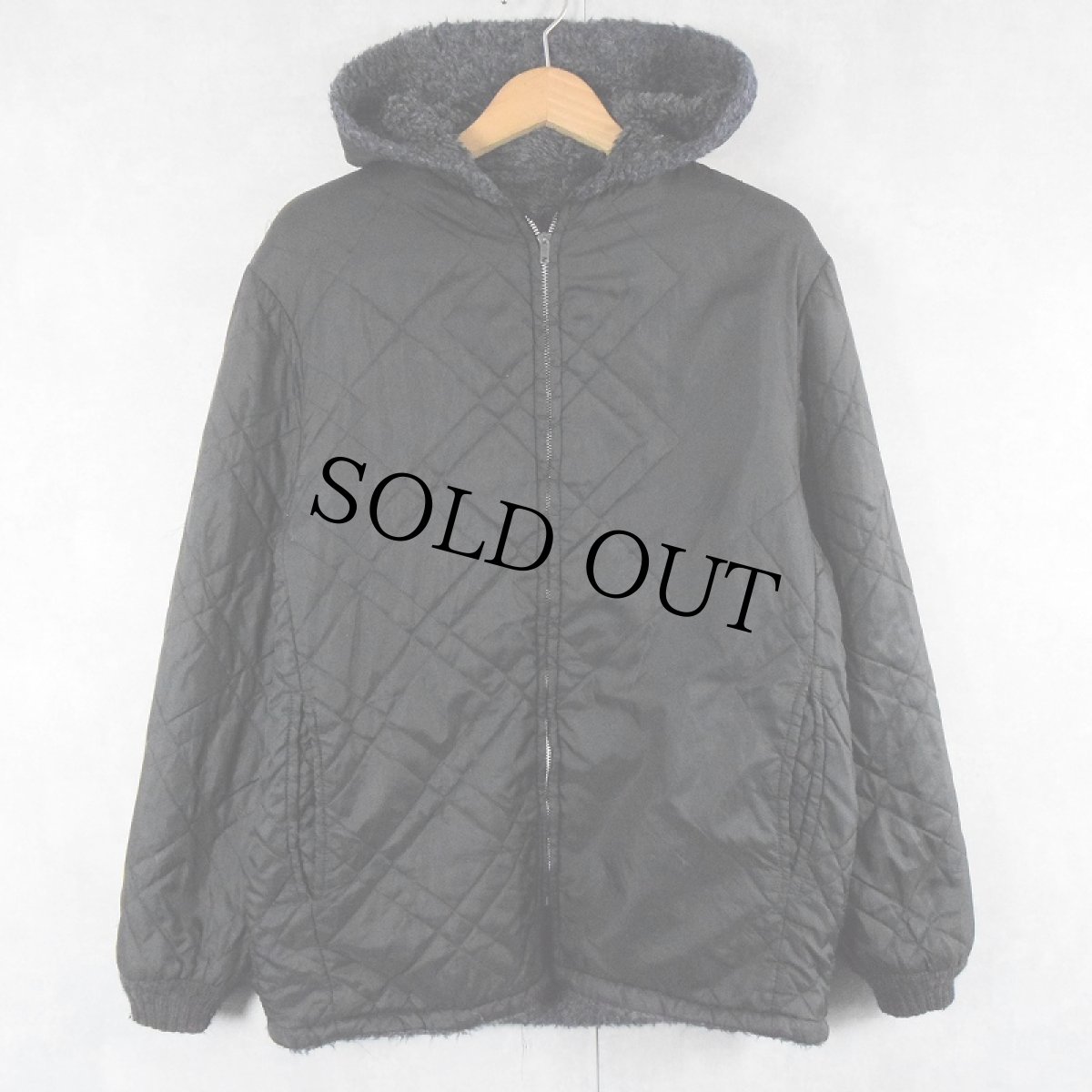 画像2: 70's〜 中綿入り リバーシブル ボアジップパーカー (2)