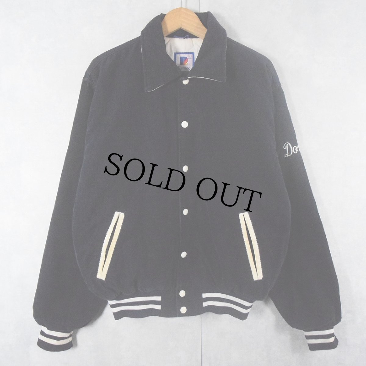 画像2: 90's Rennoc USA製 "Wilmington" コーデュロイスタジャン NAVY L (2)