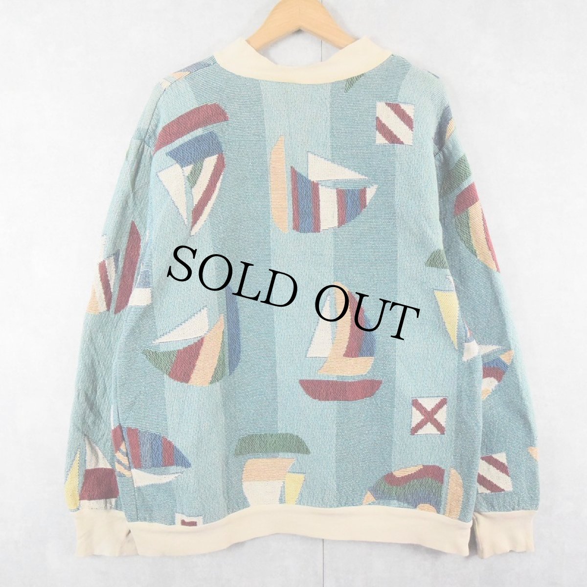 画像2: EARL ALLEN ヨット柄 ゴブラン織りスウェット (2)