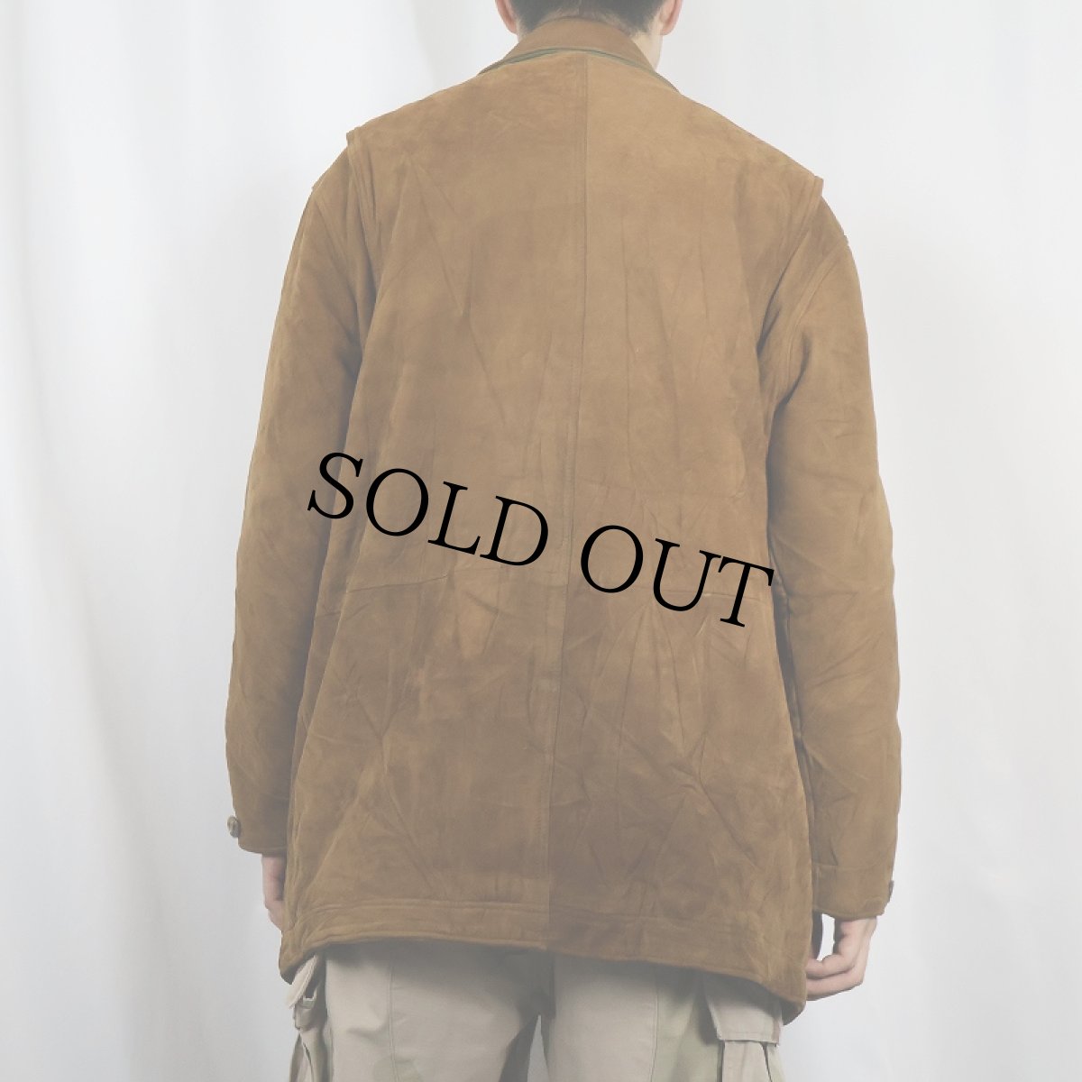 画像3: 80〜90's L.L.Bean USA製 スエードレザージャケット M (3)