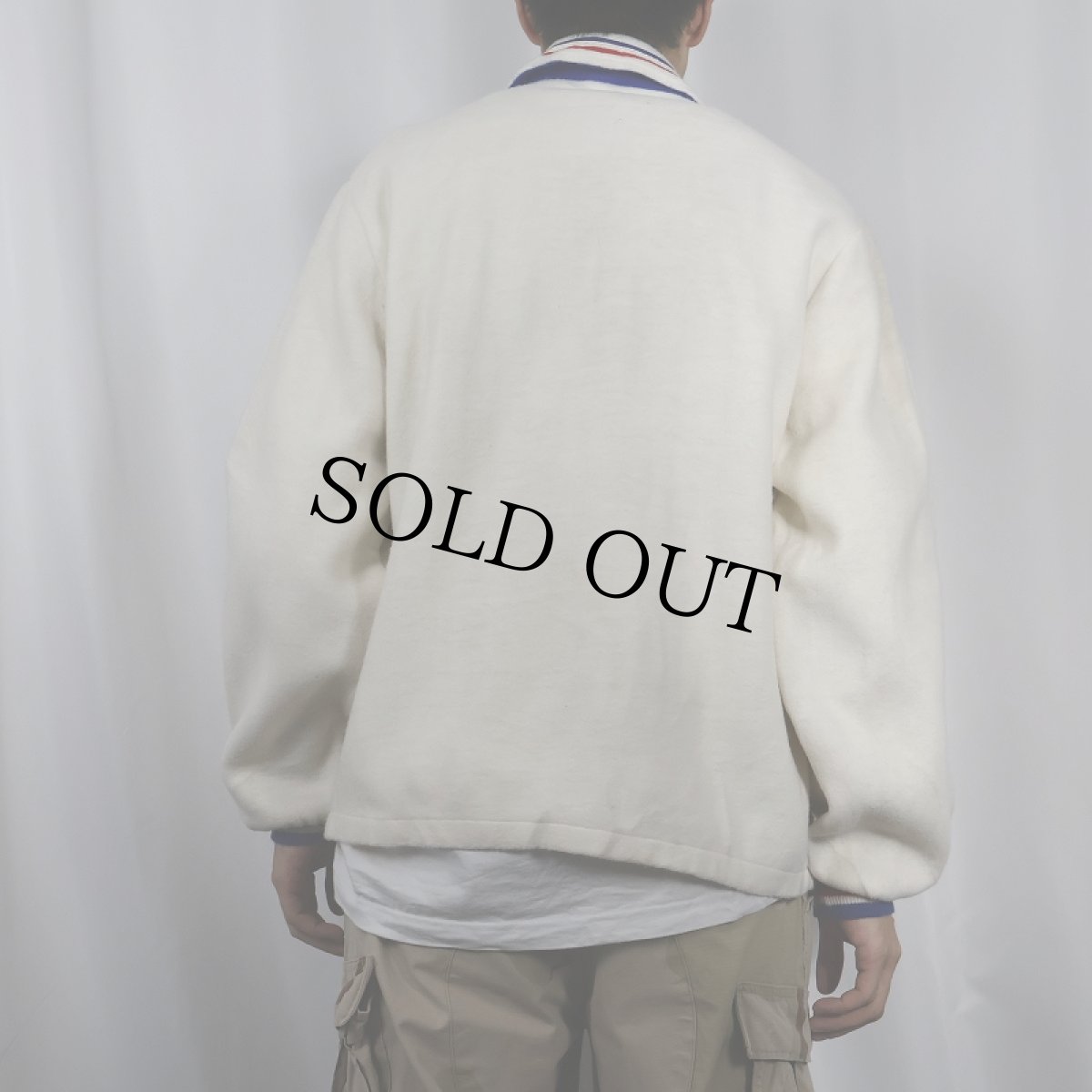 画像3: 60's BUTWIN トリコロールカラー フリースジャケット L (3)