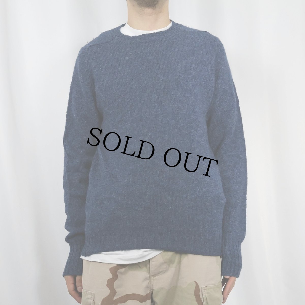 画像2: 70's L.L.Bean ENGLAND製 ウールニットセーター M (2)