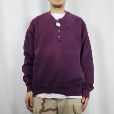 画像2: 90's L.L.Bean× RUSSELL ATHLETIC USA製 ヘンリーネックスウェット XL (2)