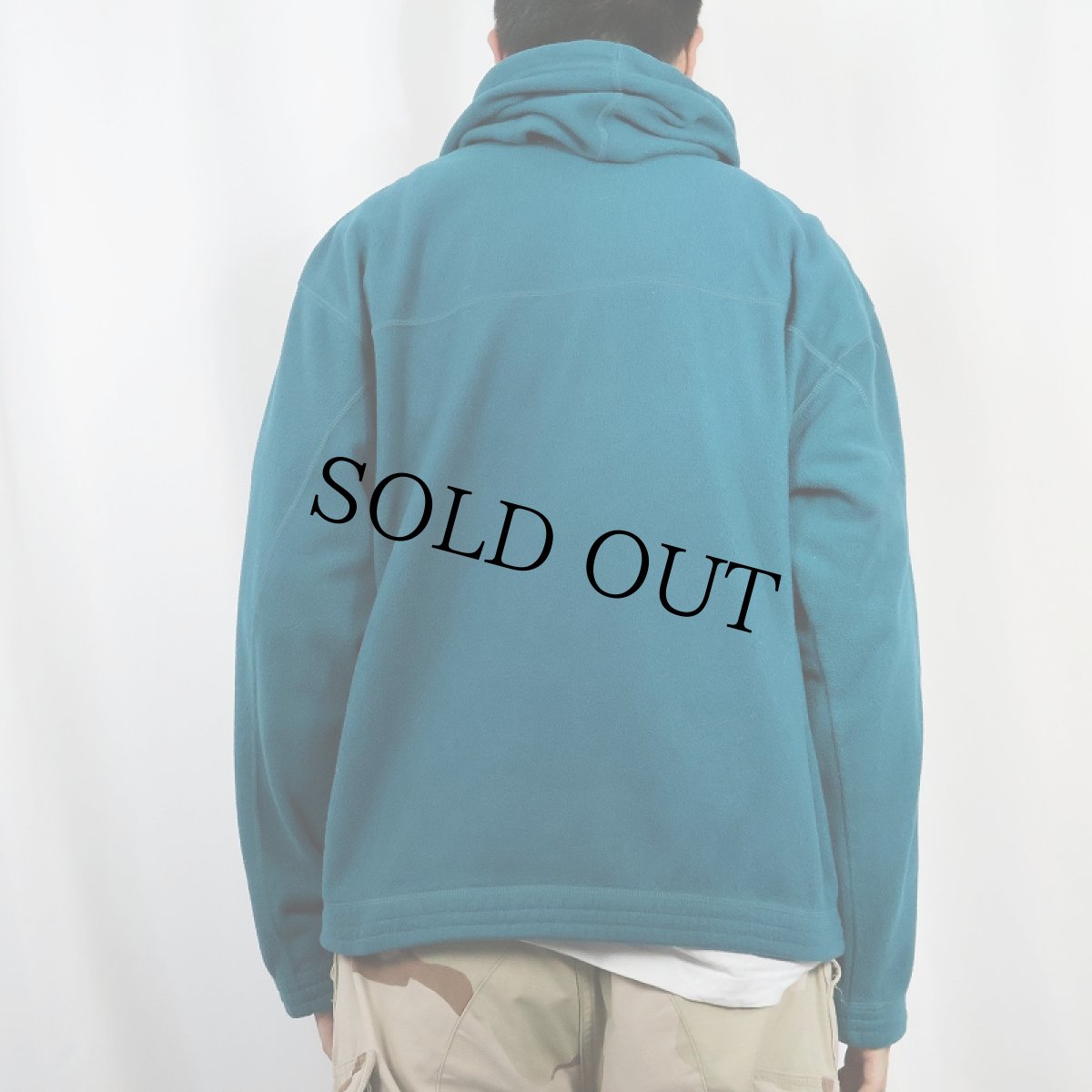 画像3: 90's NIKE CROSS TRAINING ロゴ刺繍 ハーフジップ フリースプルオーバーパーカー (3)