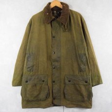 画像1: 90's Barbour ENGLAND製 "BORDER" オイルドジャケット 3ワラント (1)